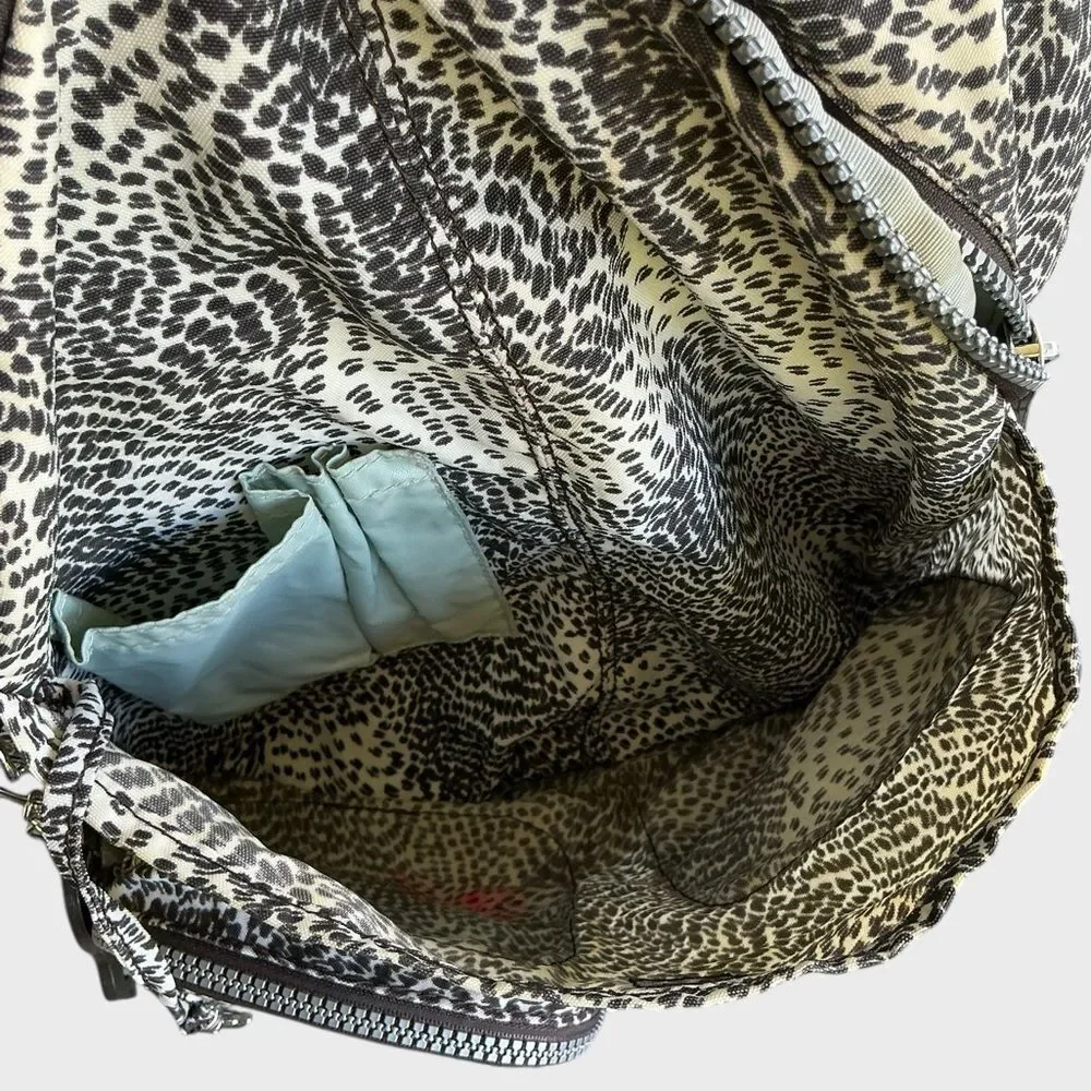 Kipling Backpack Firefly Small Leopard Print Bag